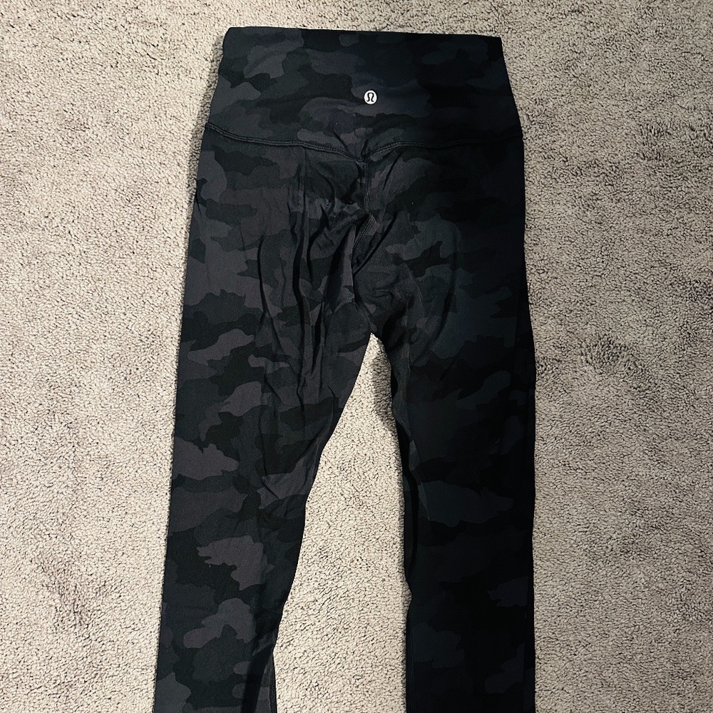 Lululemon Black Camo Align High-Rise Pant 25"